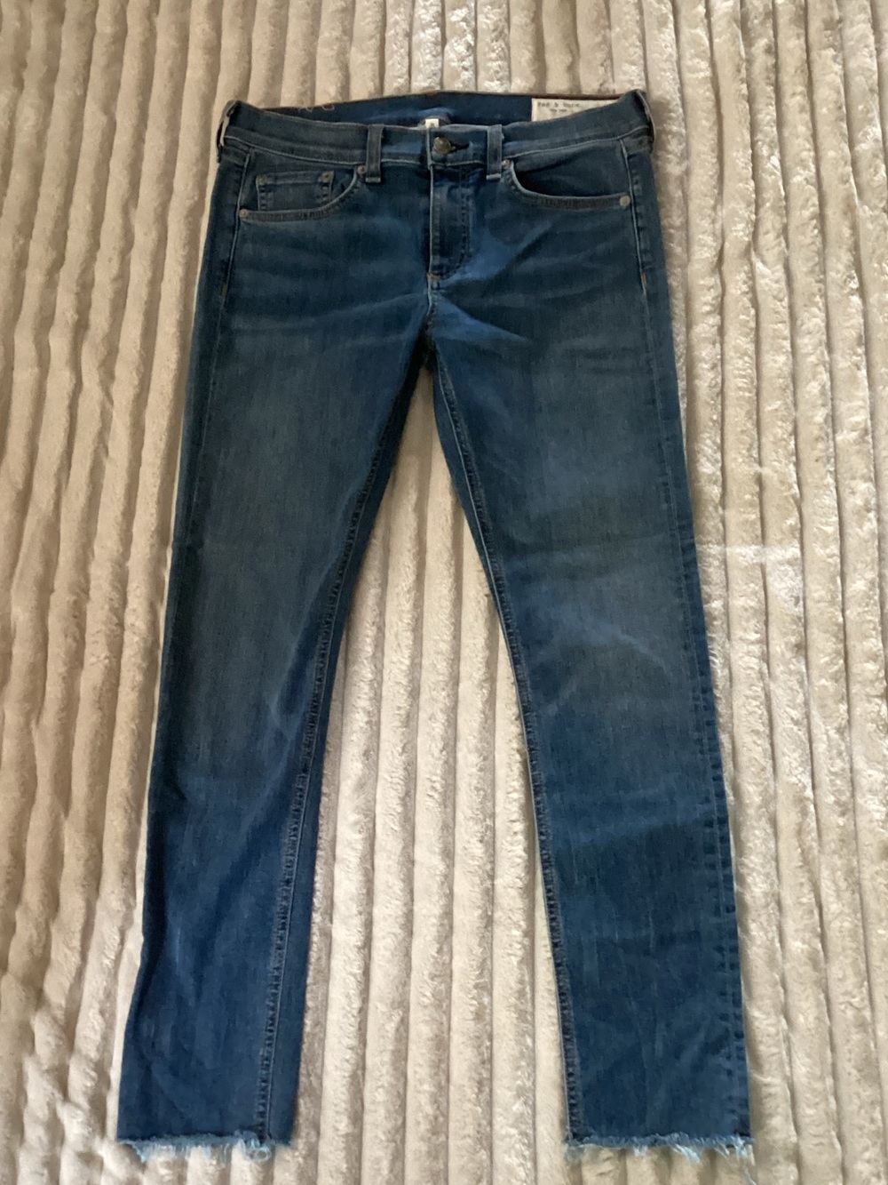 rag & bone Women's Skinny Jeans in Dark Blue